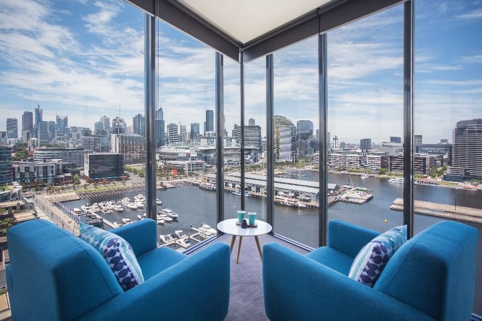 Melbourne Docklands waterfront and mixed-use precinct